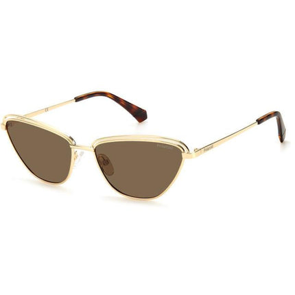 Polaroid Women's Sunglasses - Gold Brown Frame Bronze Polarized Lens | PLD 4102/S 001Q ,