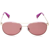 Polaroid Women's Sunglasses - Gold Violet Pilot Frame | POLAROID PLD 6070/S/X 0S9E/0F ,