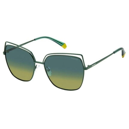 Polaroid Women's Sunglasses - Green Metal Cat Eye Frame | POLAROID PLD 4093/S 01ED/Z7 ,