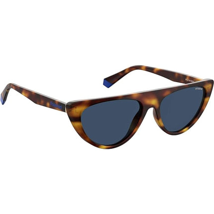 Polaroid Women's Sunglasses - Havana Blue Cat Eye Frame | POLAROID PLD 6108/S 0IPR/C3 ,