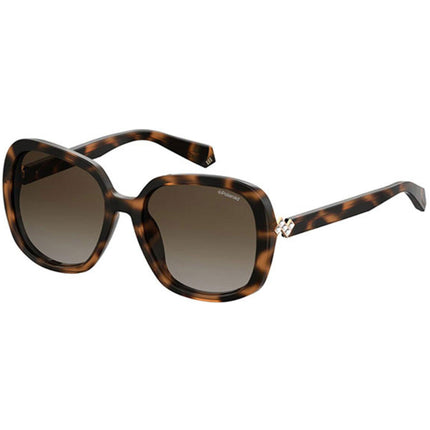 Polaroid Women's Sunglasses - Havana Plastic Butterfly Frame | PLD 4064/F/S/X 86 ,