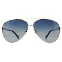 Polaroid Women's Sunglasses - Light Gold Aviator Frame | POLAROID PLD 4061/S 03YG/Z7 ,