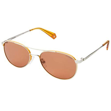 Polaroid Women's Sunglasses - Palladium Yellow Frame | POLAROID PLD 6070/S/X 0KU2/HE ,
