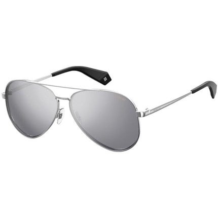Polaroid Women's Sunglasses - Silver Metal Pilot Frame | POLAROID PLD 6069/S/X 0YB7/EX ,
