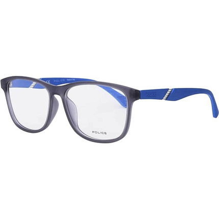 Police Men's Eyeglasses - Rubber Milk Grey Rectangular Frame | POLICE VPL388 09U5 ,