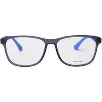 Police Men's Eyeglasses - Rubber Milk Grey Rectangular Frame | POLICE VPL388 09U5 ,