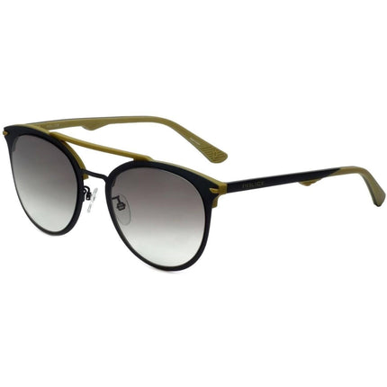 Police Unisex Sunglasses - Grey Metal Cat Eye Frame Green Lens | POLICE SPL491 0L50 ,