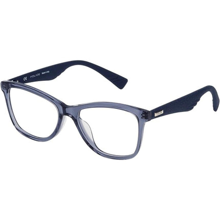 Police Women's Eyeglasses - Shiny Blue Plastic Butterfly Frame | POLICE VPL414 892 ,