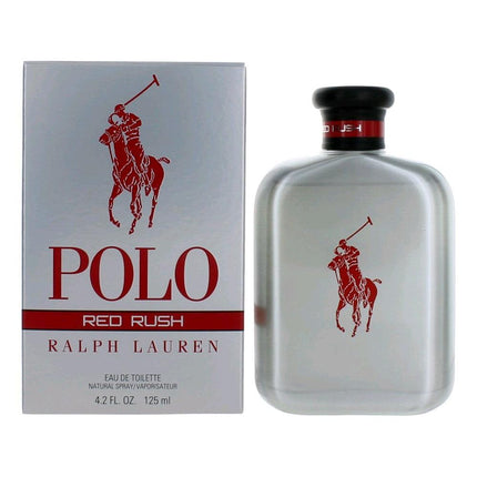 Polo Red Rush by Ralph Lauren, 4.2 oz Eau De Toilette Spray for Men ,