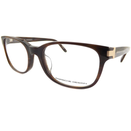 Porsche Men's Eyeglasses - Demo Lens Brown Frame Rectangular | P8250-L-55-18-140 ,