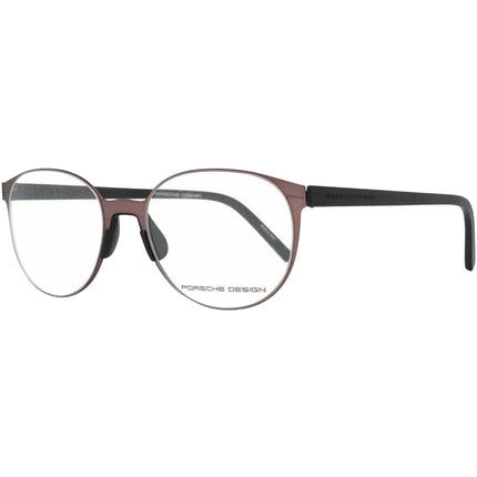 Porsche Unisex Eyeglasses - Burgundy Metal Cat Eye Frame Demo Lens | PORSCHE P8312 F ,