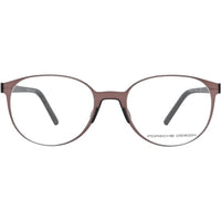 Porsche Unisex Eyeglasses - Burgundy Metal Cat Eye Frame Demo Lens | PORSCHE P8312 F ,