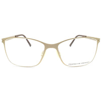 Porsche Women's Eyeglasses - Lite Gold Metal Rectangular Frame | PORSCHE P8262 C ,