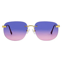 Porta Romana Men's Sunglasses - Purple and Pink Gradient Lens Oval | PR1009 100V ,