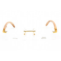Porta Romana Unisex Eyeglasses - Light Wood Gold Metal/Plastic Frame | 1954 100BUL ,