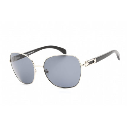 Porta Romana Unisex Sunglasses - Black Silver Metal/Plastic Rectangular | 1964 100 ,