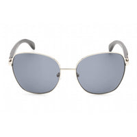 Porta Romana Unisex Sunglasses - Black Silver Metal/Plastic Rectangular | 1964 100 ,