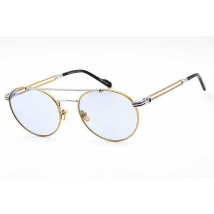 Porta Romana Unisex Sunglasses - Full Rim Silver Gold Aviator Frame | Mod. 12 12A4 ,