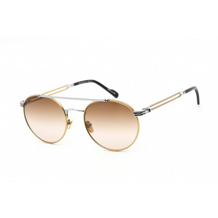 Porta Romana Unisex Sunglasses - Full Rim Silver Gold Metal Aviator | Mod. 12 12A2 ,