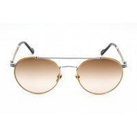 Porta Romana Unisex Sunglasses - Full Rim Silver Gold Metal Aviator | Mod. 12 12A2 ,