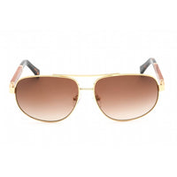 Porta Romana Women's Sunglasses - Full Rim Gold Rectangular Shape Frame | 1969 100B ,