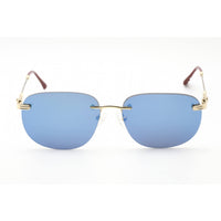 Porta Romana Women's Sunglasses - Rimless Gold Metal Rectangular Frame | PR1009 100B ,