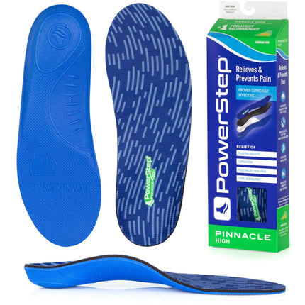 PowerStep Insoles - Pinnacle High Arch Pain Relief Orthotic Insoles ,