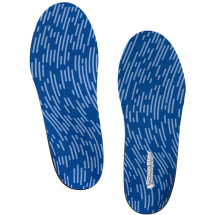 PowerStep Insoles - Pinnacle Wide Fit Polyester Royal Blue Insoles ,