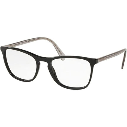 Prada Men's Eyeglasses - Black Plastic Full Rim Square Frame | PRADA 0PR08VV 1AB1O153 ,