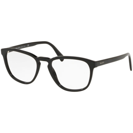 Prada Men's Eyeglasses - Black Plastic Full Rim Square Frame | PRADA 0PR09VV 1AB1O154 ,