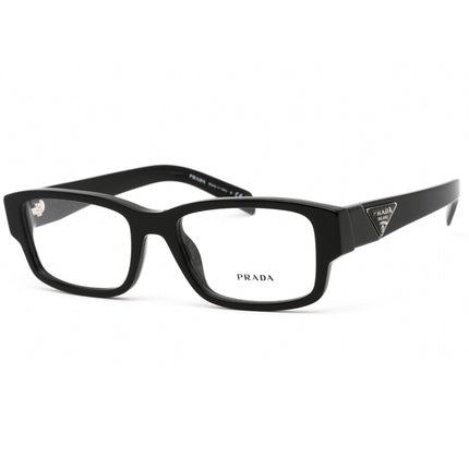 Prada Men's Eyeglasses - Black Rectangular Full Rim Plastic Frame | 0PR 07ZV 1AB1O1 ,