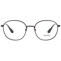 Prada Men's Eyeglasses - Black Round Full-Rim Metal Frame | PRADA 0PR 53WB 1AB1O1 ,
