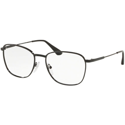 Prada Men's Eyeglasses - Black Square Full-Rim Metal Frame | PRADA 0PR 57VV 1AB1O1 ,