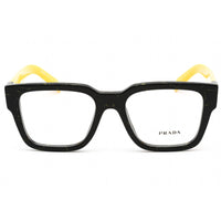 Prada Men's Eyeglasses - Black/Yellow Marble Square Plastic Frame | 0PR 08ZV 19D1O1 ,
