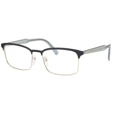 Prada Men's Eyeglasses - Blue Gold Metal Rectangular Frame | PRADA 0PR 54WV VH81O1 ,