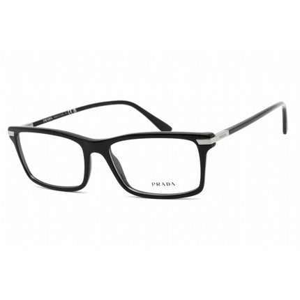 Prada Men's Eyeglasses - Clear Lens Black Plastic Rectangular Frame | 0PR 03YV 1AB1O1 ,