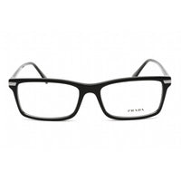Prada Men's Eyeglasses - Clear Lens Black Plastic Rectangular Frame | 0PR 03YV 1AB1O1 ,