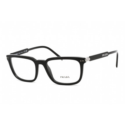 Prada Men's Eyeglasses - Clear Lens Black Plastic Rectangular Frame | 0PR 13YV 1AB1O1 ,