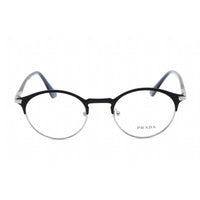 Prada Men's Eyeglasses - Clear Lens Matte Blue Metal Round Frame | 0PR 58YV 02N1O1 ,