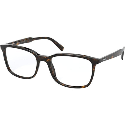 Prada Men's Eyeglasses - Conceptual Havana Plastic Square | PRADA 0PR 13XV 2AU1O1 ,