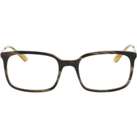 Prada Men's Eyeglasses - Dark Horn Plastic Rectangular Frame | PRADA 0PR16UV C9O1O155 ,