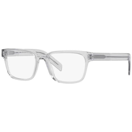 Prada Men's Eyeglasses - Full Rim Grey Crystal Plastic Rectangular | 0PR15WV U431O1 ,