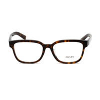 Prada Men's Eyeglasses - Full Rim Square Tortoise Plastic Frame | 0PR 04YVF 2AU1O1 ,