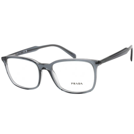 Prada Men's Eyeglasses - Grey/Light Blue Plastic Rectangular Frame | 0PR 13XV 01G1O1 ,