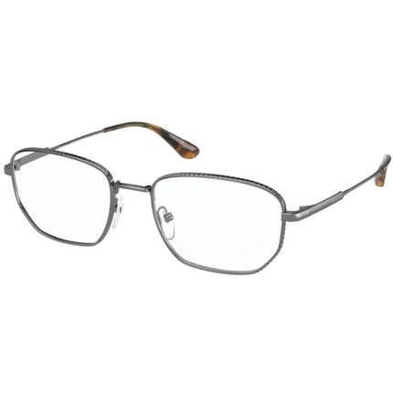 Prada Men's Eyeglasses - Gunmetal Rectangular Full-Rim Frame | PRADA 0PR 52WV 5AV1O152 ,