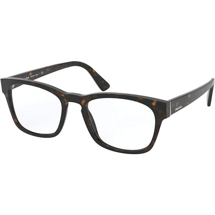 Prada Men's Eyeglasses - Haritage Havana Plastic Square Frame | PRADA 0PR 09XV 2AU1O1 ,