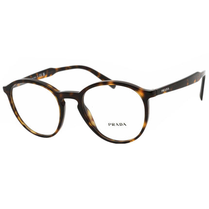 Prada Men's Eyeglasses - Havana Oval Plastic Full-Rim Frame | PR13TV 2AU1O1 ,