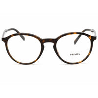 Prada Men's Eyeglasses - Havana Oval Plastic Full-Rim Frame | PR13TV 2AU1O1 ,