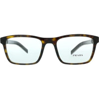 Prada Men's Eyeglasses - Havana Plastic Rectangular Frame | PRADA 0PR 16XV 2AU1O155 ,