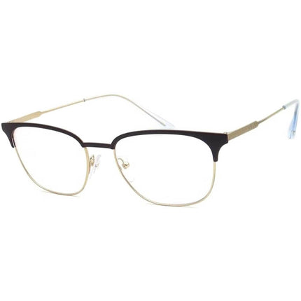 Prada Men's Eyeglasses - Matt Brown Pale Gold Metal Frame | PRADA 0PR59UV 0Y11O153 ,